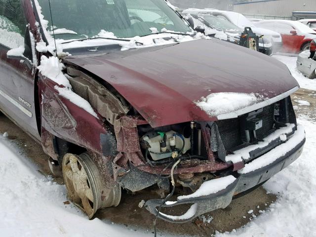 1GKDT13S062138425 - 2006 GMC ENVOY BURGUNDY photo 9