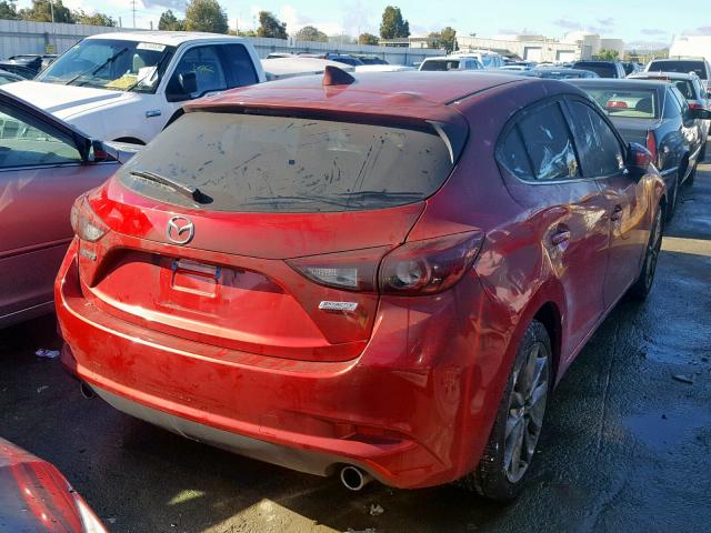 3MZBN1M34JM174105 - 2018 MAZDA 3 GRAND TO RED photo 4