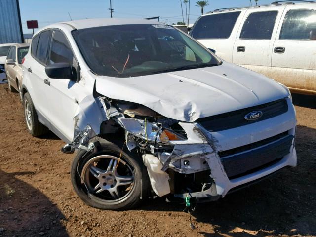 1FMCU0F72EUE01504 - 2014 FORD ESCAPE S WHITE photo 1