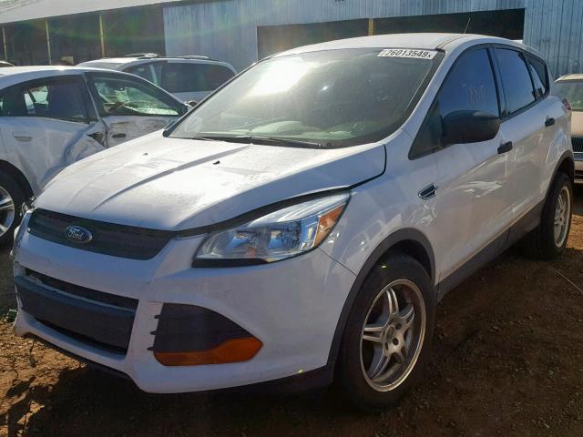 1FMCU0F72EUE01504 - 2014 FORD ESCAPE S WHITE photo 2