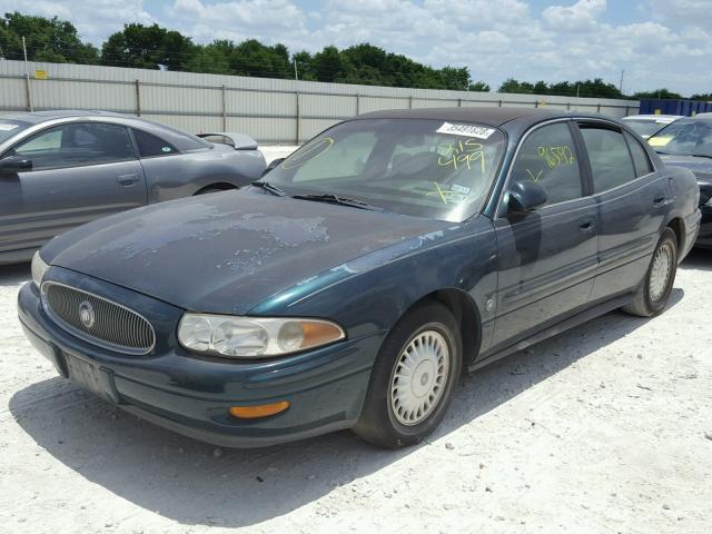 1G4HR54K3YU215499 - 2000 BUICK LESABRE LI GREEN photo 2