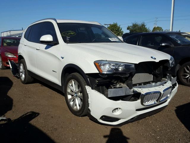 5UXWZ7C56F0M82545 - 2015 BMW X3 SDRIVE2 WHITE photo 1