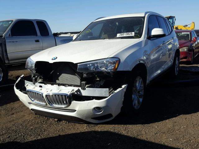 5UXWZ7C56F0M82545 - 2015 BMW X3 SDRIVE2 WHITE photo 2