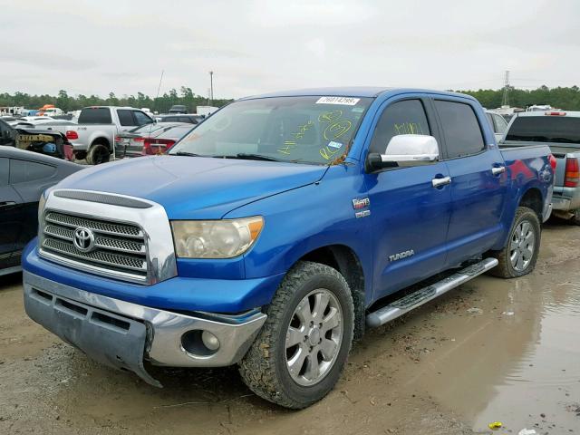 5TFEV54198X055590 - 2008 TOYOTA TUNDRA CRE BLUE photo 2