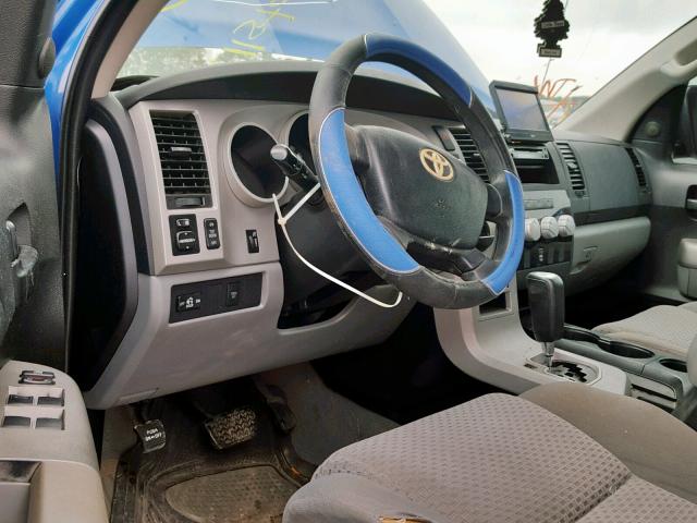 5TFEV54198X055590 - 2008 TOYOTA TUNDRA CRE BLUE photo 9