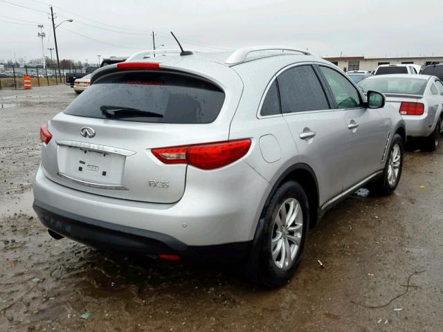 JN8AS1MW6BM141691 - 2011 INFINITI FX35 SILVER photo 4