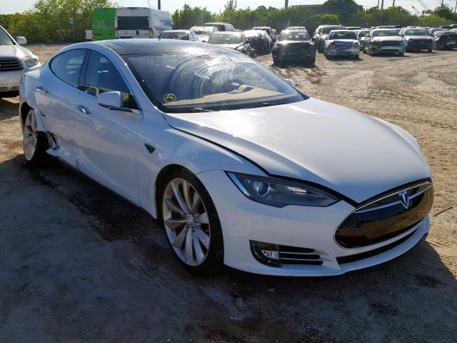 5YJSA1CP3CFP01464 - 2012 TESLA MODEL S WHITE photo 1