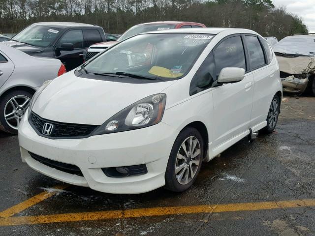 JHMGE8H59CC009408 - 2012 HONDA FIT SPORT WHITE photo 2