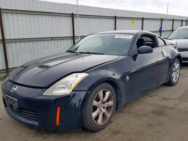 JN1AZ34E14T050771 - 2004 NISSAN 350Z COUPE BLACK photo 2