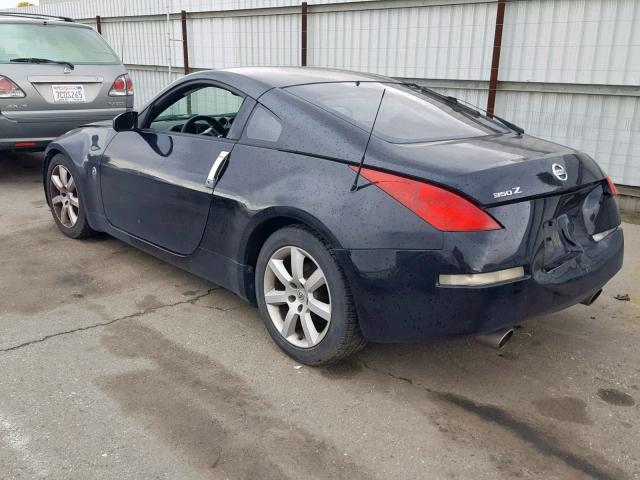 JN1AZ34E14T050771 - 2004 NISSAN 350Z COUPE BLACK photo 3