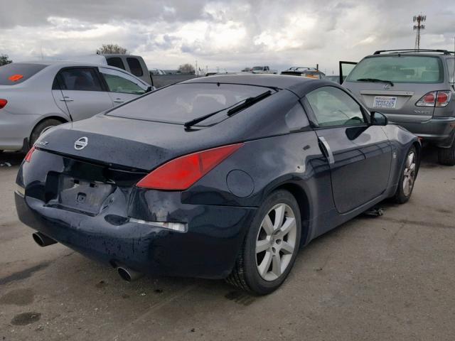 JN1AZ34E14T050771 - 2004 NISSAN 350Z COUPE BLACK photo 4