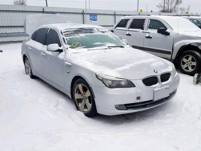 WBANV13538CZ55564 - 2008 BMW 528 XI SILVER photo 1