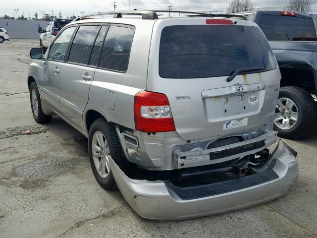 JTEDW21AX60008906 - 2006 TOYOTA HIGHLANDER SILVER photo 3