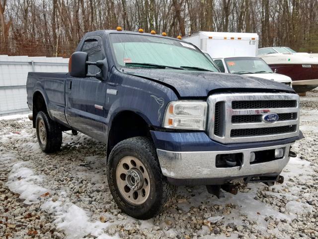 1FTWF31P15EA90081 - 2005 FORD F350 SRW S BLUE photo 1