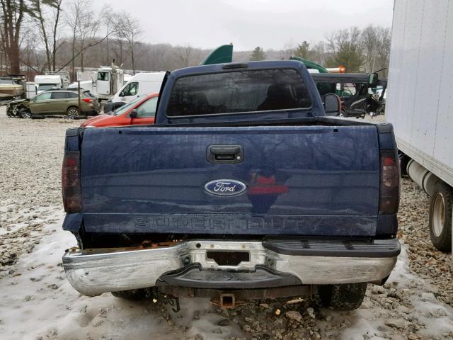 1FTWF31P15EA90081 - 2005 FORD F350 SRW S BLUE photo 6