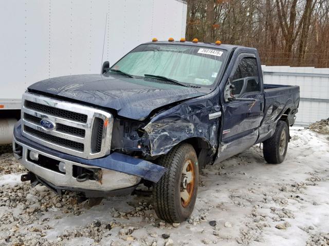 1FTWF31P15EA90081 - 2005 FORD F350 SRW S BLUE photo 9