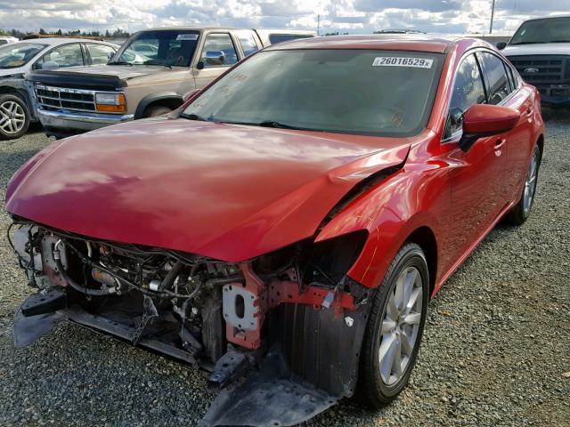 JM1GJ1U61F1168927 - 2015 MAZDA 6 SPORT RED photo 2