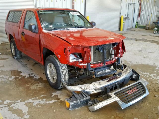 1GTCS149878254802 - 2007 GMC CANYON RED photo 1