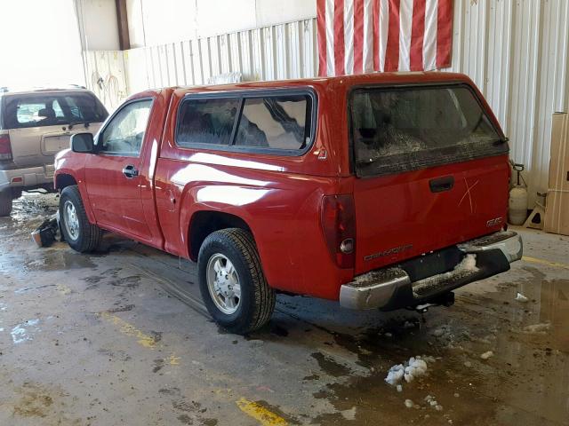 1GTCS149878254802 - 2007 GMC CANYON RED photo 3