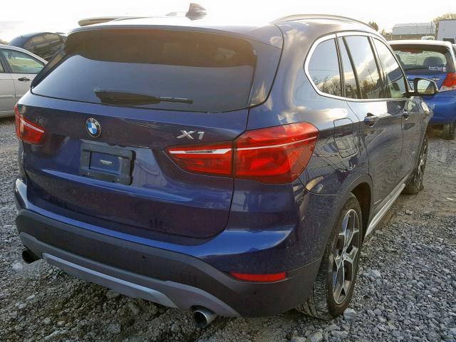 WBXHT3C34H5F79399 - 2017 BMW X1 XDRIVE2 BLUE photo 4