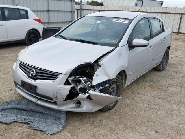 3N1AB6AP7AL653798 - 2010 NISSAN SENTRA 2.0 SILVER photo 2