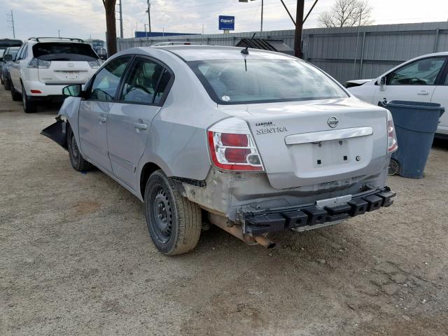 3N1AB6AP7AL653798 - 2010 NISSAN SENTRA 2.0 SILVER photo 3