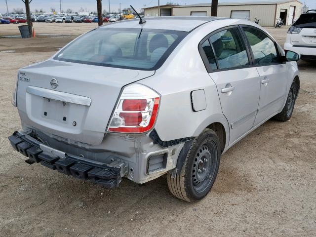 3N1AB6AP7AL653798 - 2010 NISSAN SENTRA 2.0 SILVER photo 4