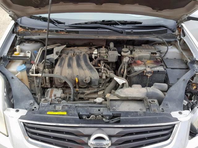 3N1AB6AP7AL653798 - 2010 NISSAN SENTRA 2.0 SILVER photo 7