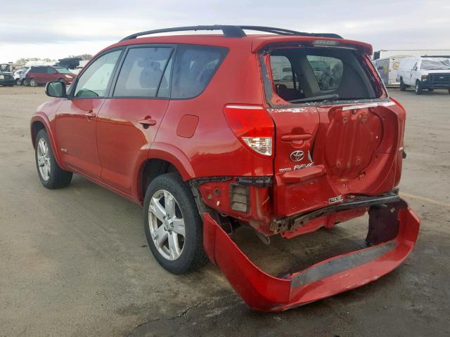 JTMBD32V166010971 - 2006 TOYOTA RAV4 SPORT RED photo 3