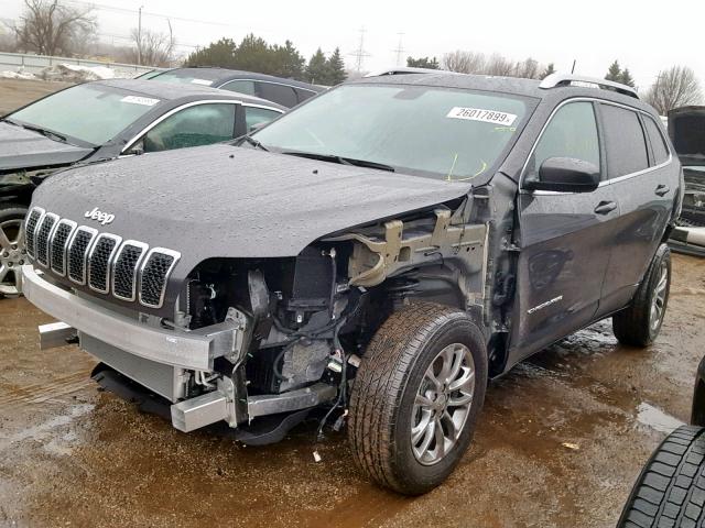 1C4PJMLB2KD212748 - 2019 JEEP CHEROKEE L GRAY photo 2