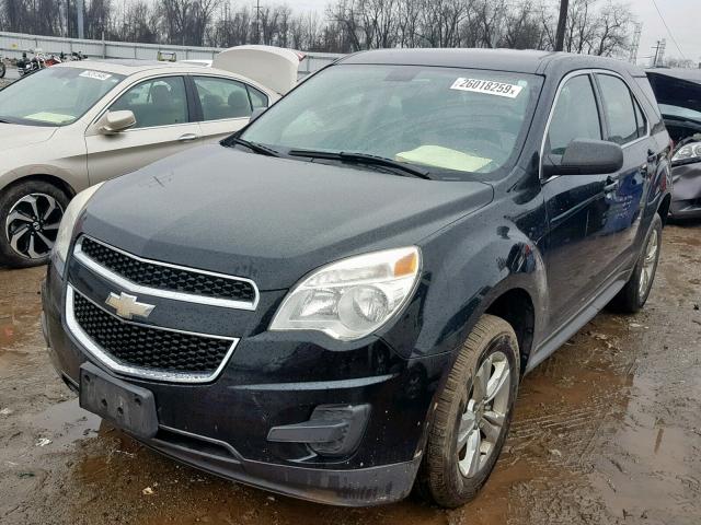 2CNALBEC1B6306284 - 2011 CHEVROLET EQUINOX LS BLACK photo 2