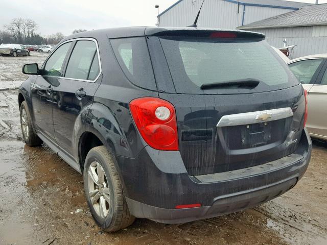 2CNALBEC1B6306284 - 2011 CHEVROLET EQUINOX LS BLACK photo 3