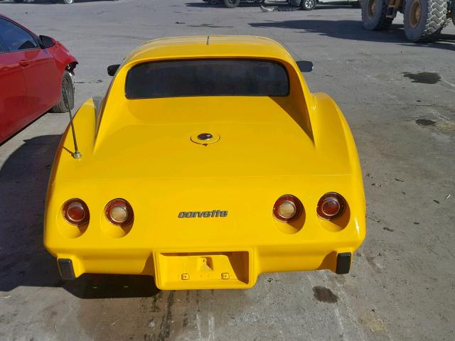 1Z37L6S416435 - 1976 CHEVROLET CORVETTE S YELLOW photo 6