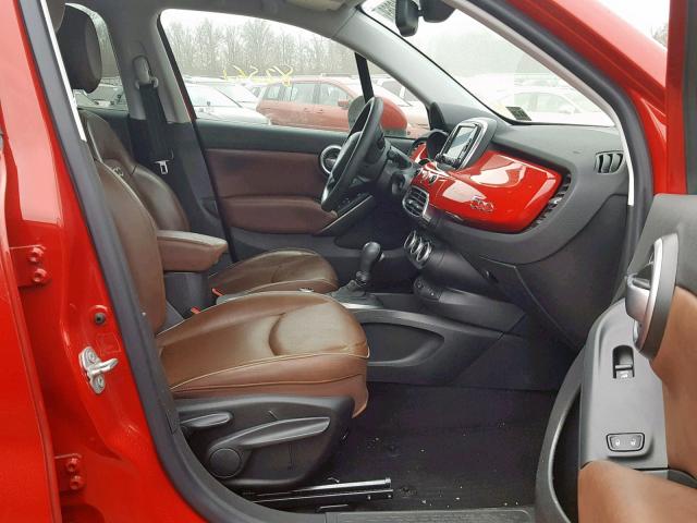 ZFBCFYDT0GP365880 - 2016 FIAT 500X LOUNG RED photo 5