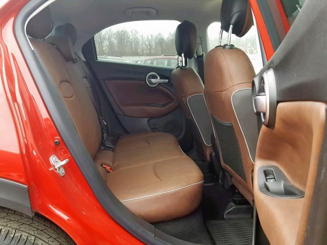 ZFBCFYDT0GP365880 - 2016 FIAT 500X LOUNG RED photo 6