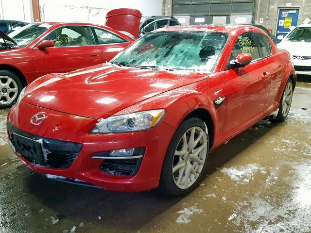 JM1FE1S41B0404977 - 2011 MAZDA RX8 RED photo 2