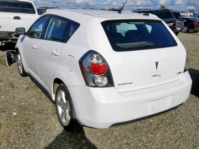 5Y2SP67049Z430197 - 2009 PONTIAC VIBE WHITE photo 3