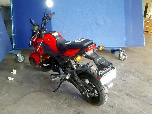 MLHJC7556J5002684 - 2018 HONDA GROM 125 RED photo 3