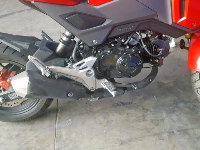 MLHJC7556J5002684 - 2018 HONDA GROM 125 RED photo 7