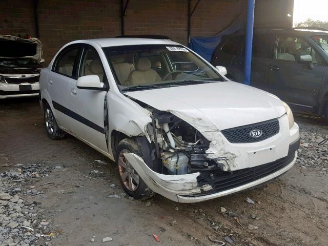 KNADE123286382845 - 2008 KIA RIO BASE WHITE photo 1