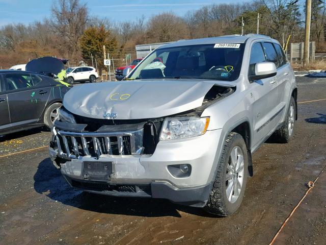 1J4RR4GT3BC676216 - 2011 JEEP GRAND CHER SILVER photo 2