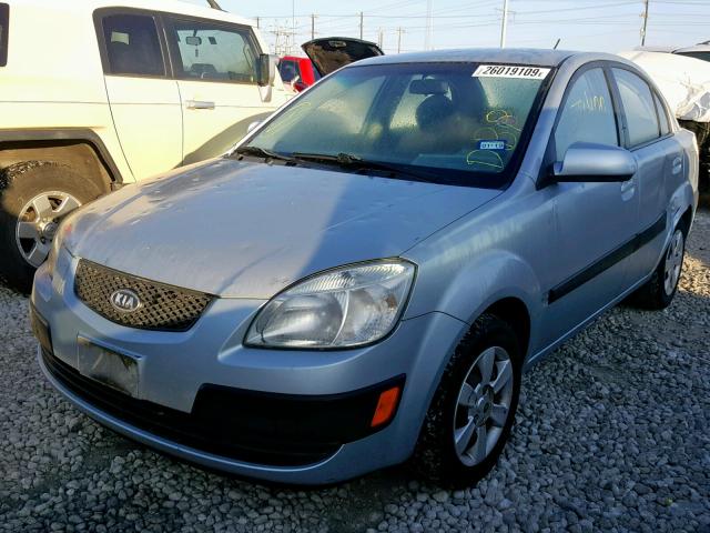 KNADE123666065440 - 2006 KIA RIO BLUE photo 2