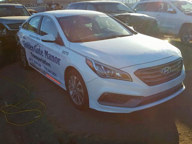 5NPE34AFXGH295046 - 2016 HYUNDAI SONATA SPO WHITE photo 1