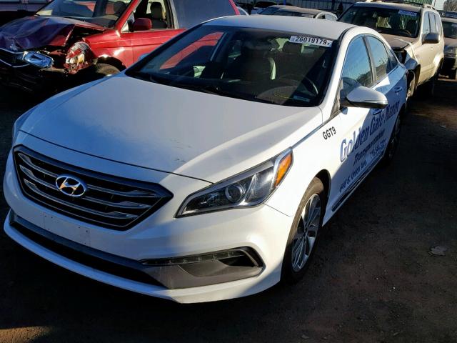 5NPE34AFXGH295046 - 2016 HYUNDAI SONATA SPO WHITE photo 2