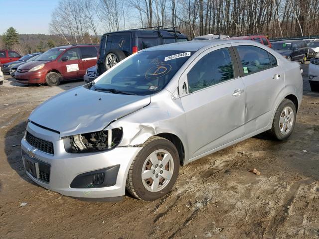 1G1JA5SH5E4138384 - 2014 CHEVROLET SONIC LS 银色 照片 2