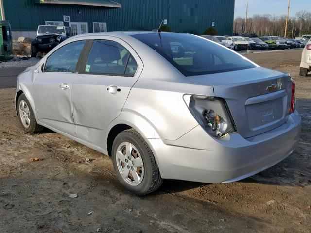 1G1JA5SH5E4138384 - 2014 CHEVROLET SONIC LS 银色 照片 3