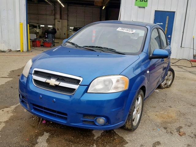 KL1TG56667B126175 - 2007 CHEVROLET AVEO LT BLUE photo 2