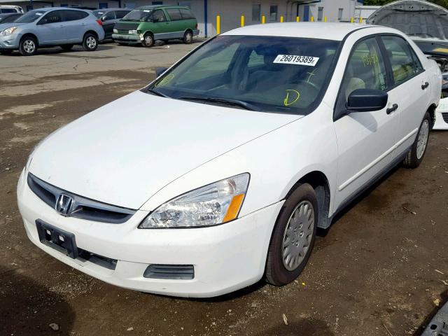 JHMCM56166C000203 - 2006 HONDA ACCORD VAL WHITE photo 2