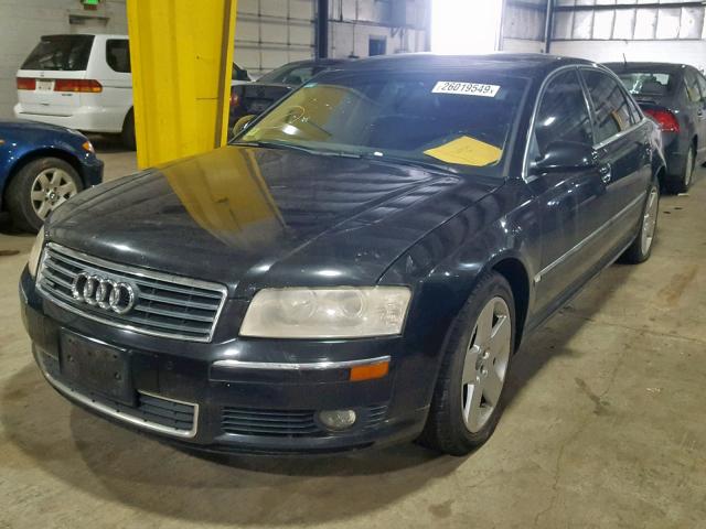 WAUML44E74N014764 - 2004 AUDI A8 L QUATT BLACK photo 2