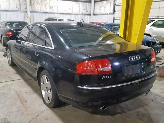 WAUML44E74N014764 - 2004 AUDI A8 L QUATT BLACK photo 3